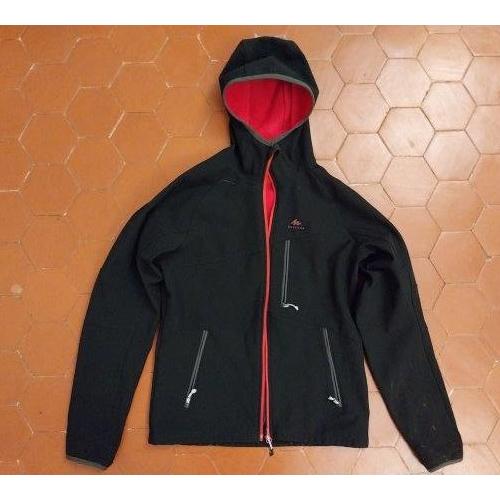 Veste quechua outlet noir et orange